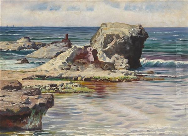 Felsen Am Strande Oil Painting by Fritz Schider