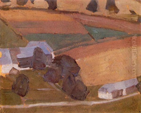 Landschaft Oil Painting by Egon Schiele