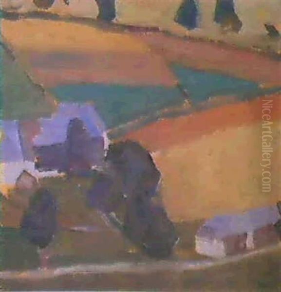 Landschaftsstudie Oil Painting by Egon Schiele