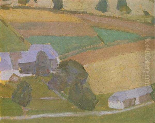 Landschaft Oil Painting by Egon Schiele