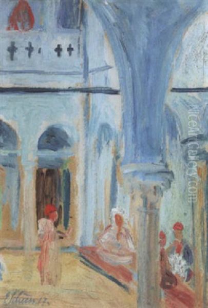 Orientalische Szene Oil Painting by Ernst Traugott Schiess