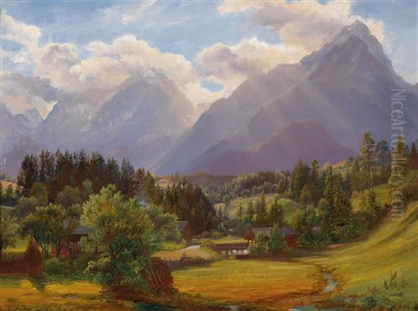 Vorderstoder Oil Painting by Anton Schiffer