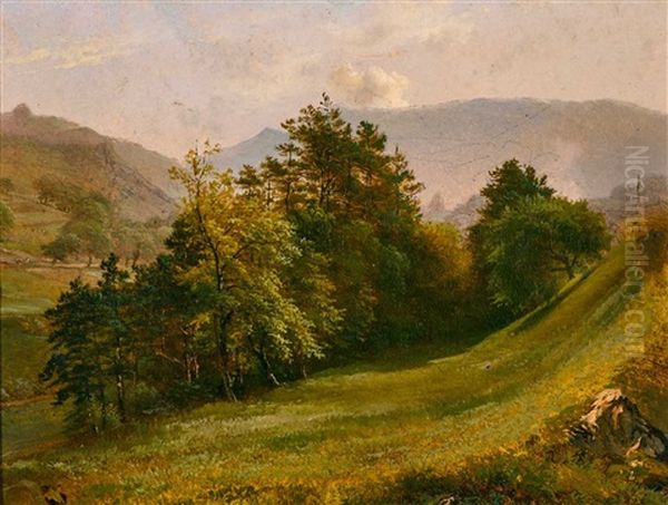 Entlebucher Landschaft Oil Painting by Jost Joseph Niklaus Schiffmann