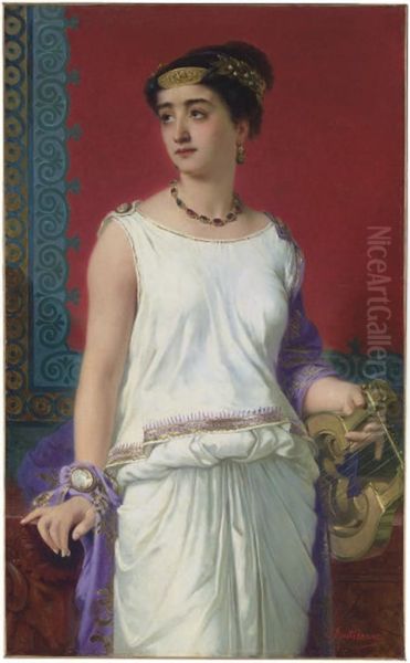 Grecian Beauty Oil Painting by Charles Edouard Boutibonne