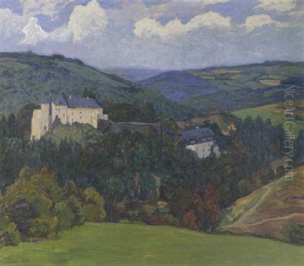 Schlos Monschau In Der Eifel by Bertha Schilling