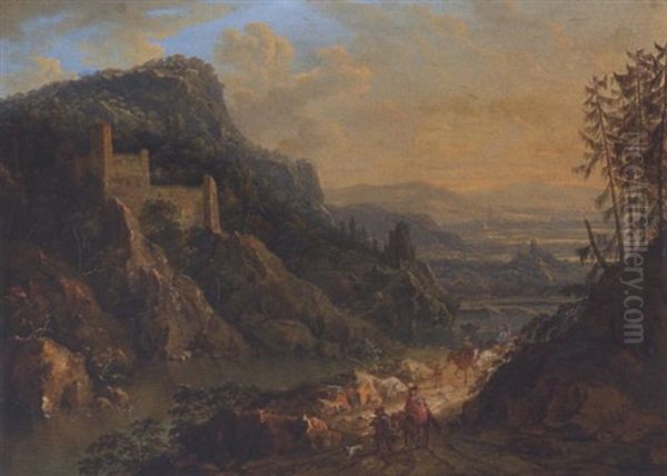 Gebirgslandschaft by Maximilian Joseph Schinagl