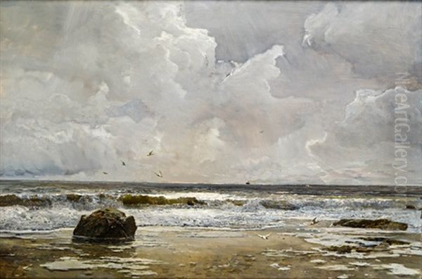 Scirocco Im Anzug Oil Painting by Emil Jacob Schindler