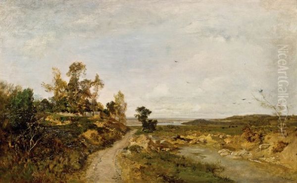 Herbstlandschaft An Der Donau by Emil Jacob Schindler