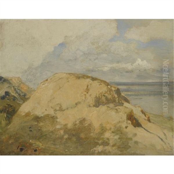 Kroatisch Haslau (haslau-maria Ellend) Oil Painting by Emil Jacob Schindler