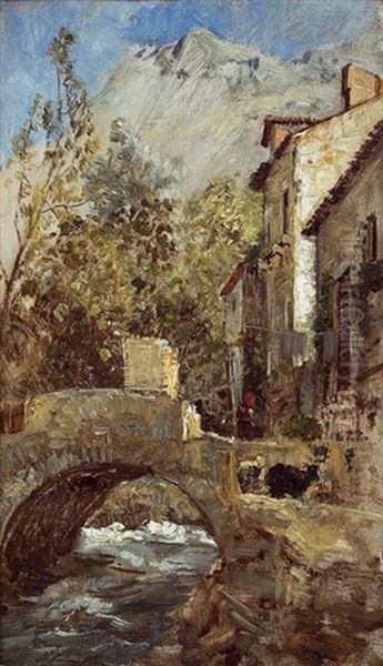 Ragusa Oil Painting by Emil Jacob Schindler