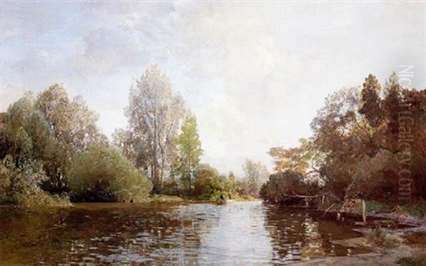 Motiv Bei Plankenberg Oil Painting by Emil Jacob Schindler