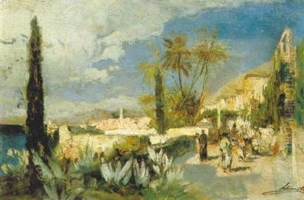 Aus Corfu Oil Painting by Emil Jacob Schindler