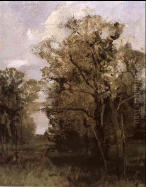 Motiv Aus Dem Prater Oil Painting by Emil Jacob Schindler