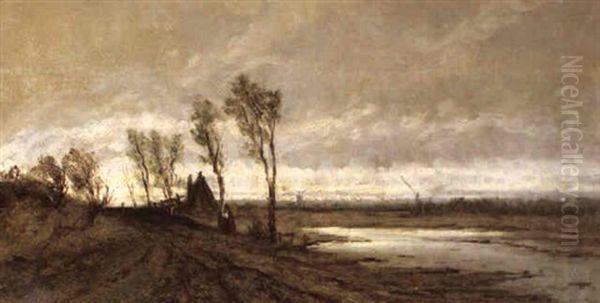 Nach Dem Regen Oil Painting by Emil Jacob Schindler