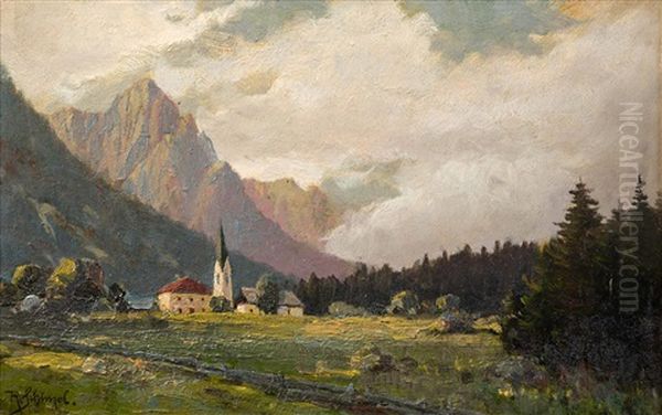 Amlach Bei Lienz Oil Painting by Reinhart Schinzel