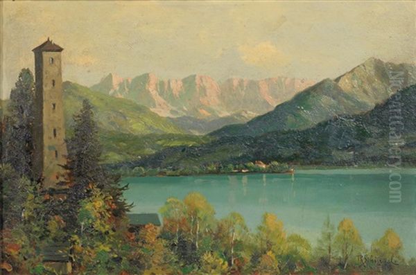 Krumpendorf Am Worthersee Oil Painting by Reinhart Schinzel