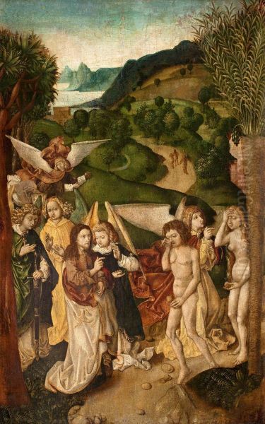 Follower Of 
Expulsion From The Paradise Oil Painting by Dieric the Elder Bouts