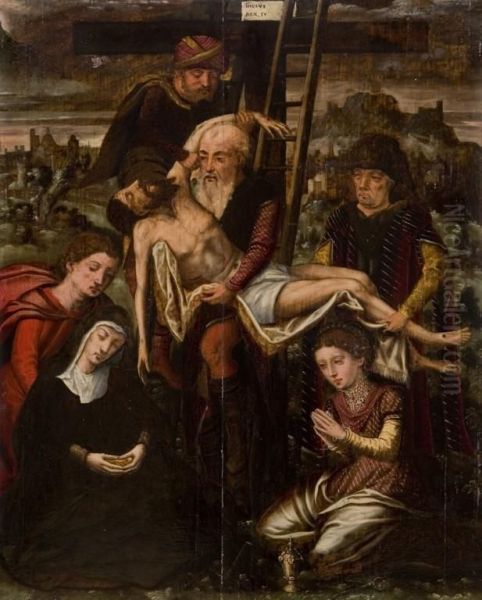 Descendimiento Oil Painting by Dieric the Elder Bouts