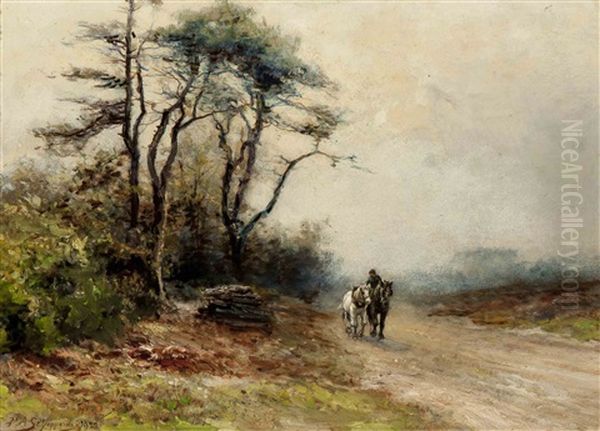 On The Way Home Oil Painting by Piet Schipperus