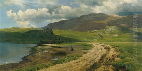 Gewitterstimmung Am Loch Assynt Im Schottischen Hochland Oil Painting by Carl Cowen Schirm