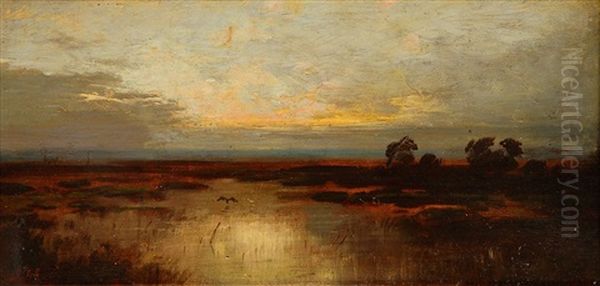 Stimmungsvolle Landschaft Oil Painting by Carl Cowen Schirm