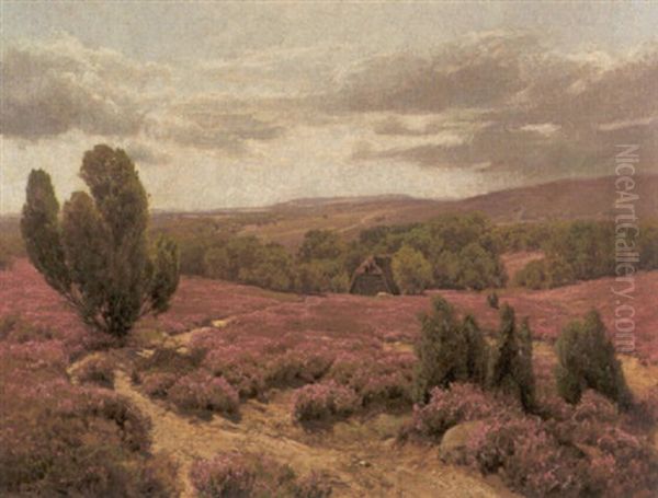 Luneburger Heide Oil Painting by Carl Cowen Schirm