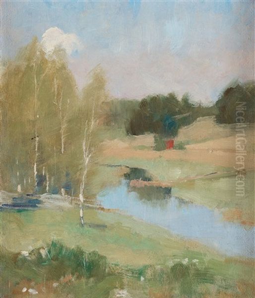 Landskap Fran Raseborg (landscape From Raseborg) Oil Painting by Helene Sofia Schjerfbeck