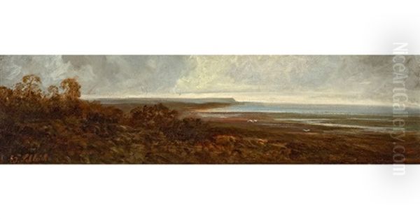 Kustenlandschaft Oil Painting by Eduard Schleich the Elder