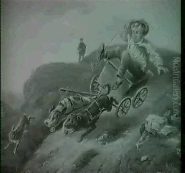 Uber Stock Und Stein Oil Painting by Carl Schleicher