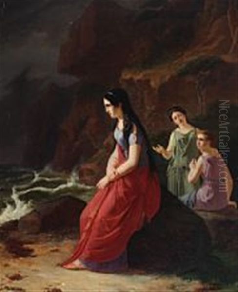 Penelope's Lament Oil Painting by Christian Andreas Schleisner