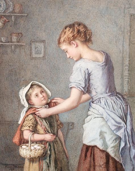 A Little Offering Oil Painting by Agnes Rose Bouvier