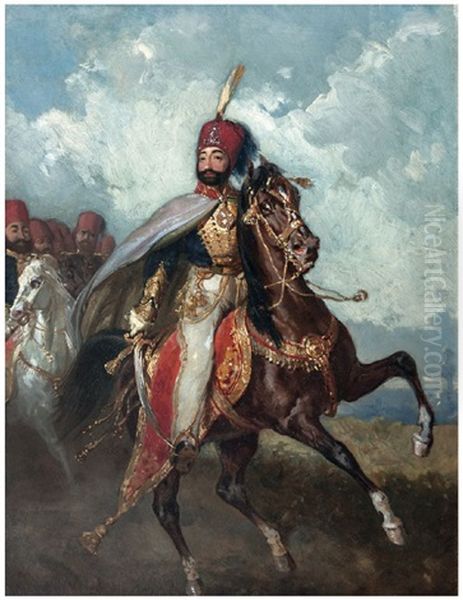 Sultan Ii. Mahmud Oil Painting by Henry Guillaume Schlesinger