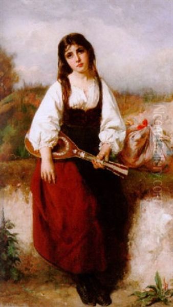 A Travelling Musician by Henry Guillaume Schlesinger