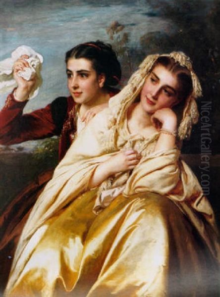 Au Revoir Oil Painting by Henry Guillaume Schlesinger