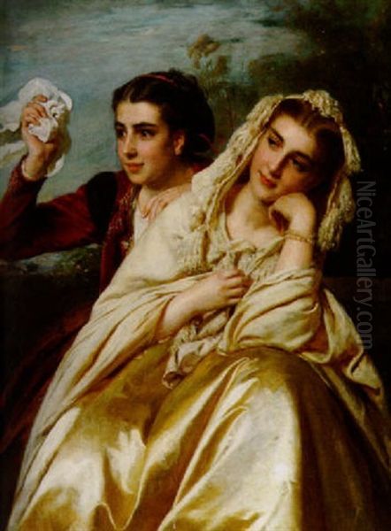 Der Abschied Oil Painting by Henry Guillaume Schlesinger