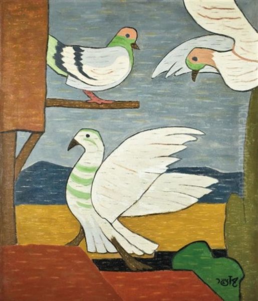 Three Doves by Shmuel Schlesinger