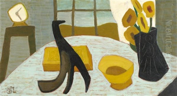 Still Life Oil Painting by Shmuel Schlesinger