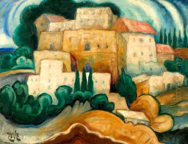 Landscape Oil Painting by Shmuel Schlesinger