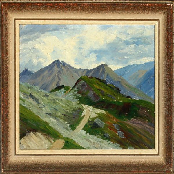 Mountain Scenery Oil Painting by Berthe Bouvier