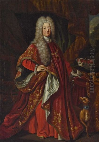 Kurfurst Karl Iii. Philipp Von Der Pfalz Oil Painting by Jan Philipp van Schlichten