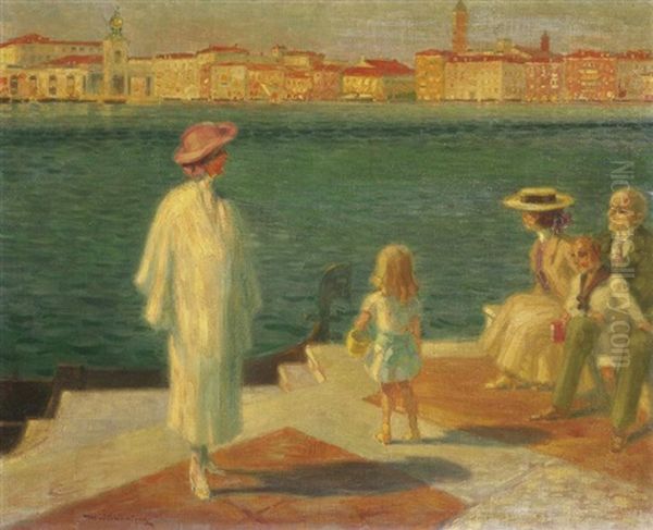 In Venedig Oil Painting by Max Schlichting