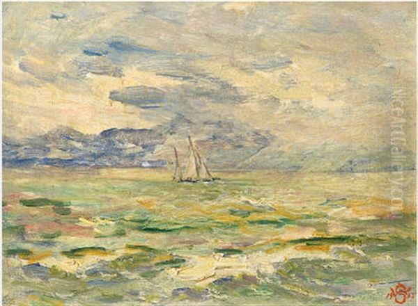 Segler Auf Dem Bodensee Oil Painting by Willy Schlobach