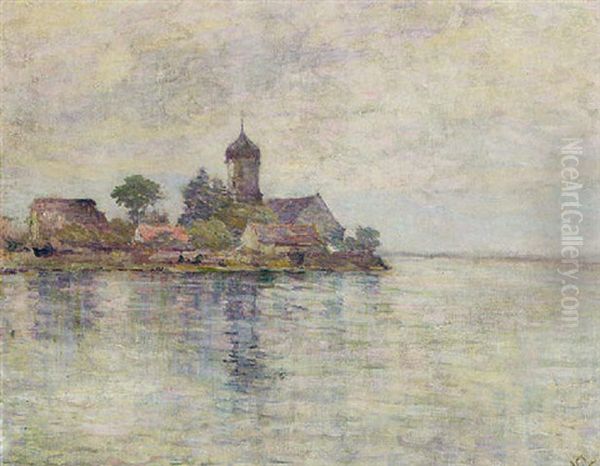 Wasserburg Am Bodensee Oil Painting by Willy Schlobach