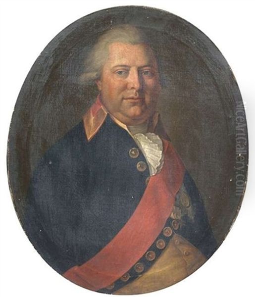 Portrait Friedrichs Ii., Kurfurst Und Herzog Von Wurttemberg Oil Painting by Christian Jakob Schlotterbeck