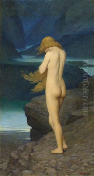 Eve In Exile Oil Painting by Herbert Gustave Schmalz