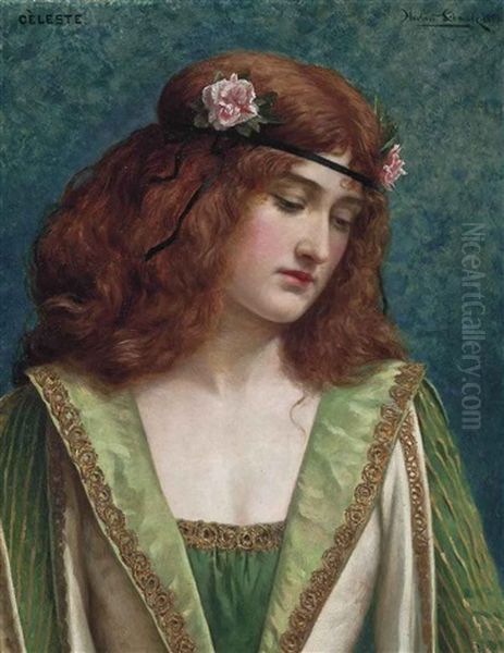 Celeste Oil Painting by Herbert Gustave Schmalz