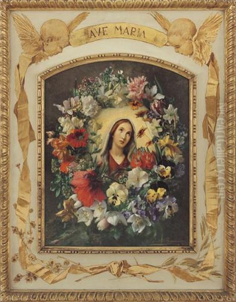 Ave Maria Oil Painting by Pietro Bouvier