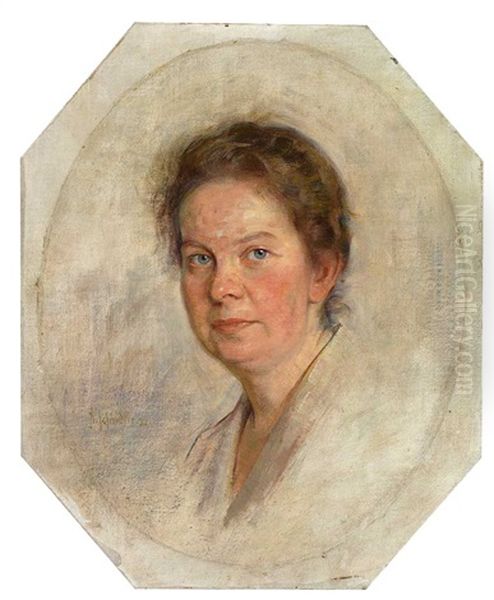 Portrait Einer Dame Oil Painting by Adolf Schmidlin