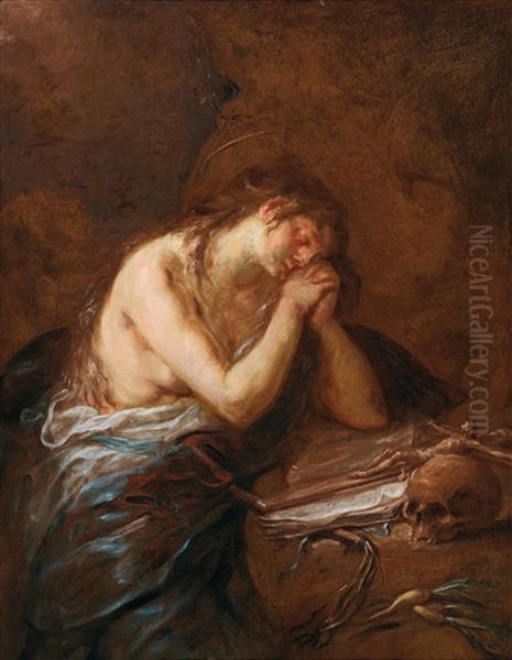 The Penitent Magdalene Oil Painting by Martin Johann (Kremser Schmidt) Schmidt