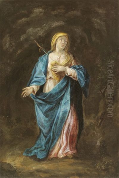 Maria Dolorosa Oil Painting by Martin Johann (Kremser Schmidt) Schmidt